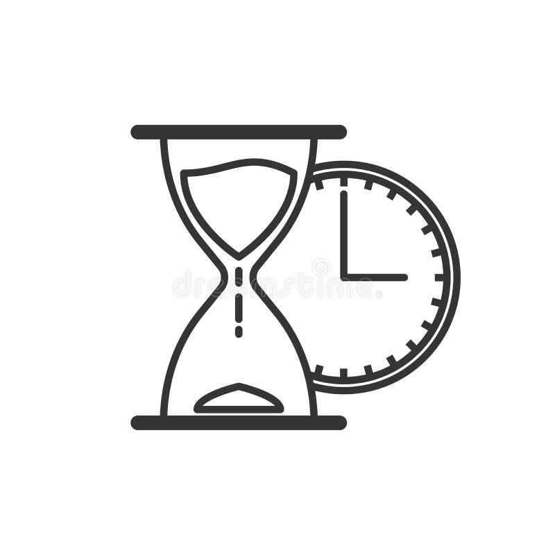 Icono De Tiempo O Reloj De Arena En Estilo De Línea Delgada - Vector Stock de ilustración - Ilustración de aislado, marcar: 169380278 Icono De Tiempo O Reloj De Arena En Estilo De Línea Delgada - Vector Stock de ilustración - Ilustración de aislado, marcar: 169380278