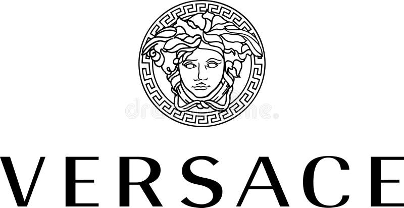 Icono de versace logo foto editorial. Ilustración de comercio - 204759341