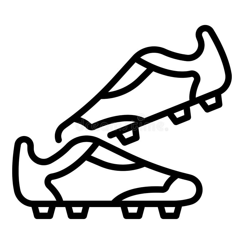 Icono De Zapatos De Fútbol, Estilo De Contorno Ilustración del Vector -  Ilustración de juegos, juego: 199167912