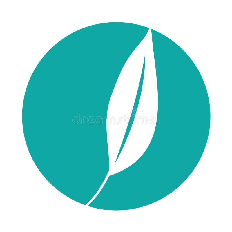 icono decorativo de la planta de la hoja stock de ilustración icono decorativo de la planta de la hoja stock de ilustración