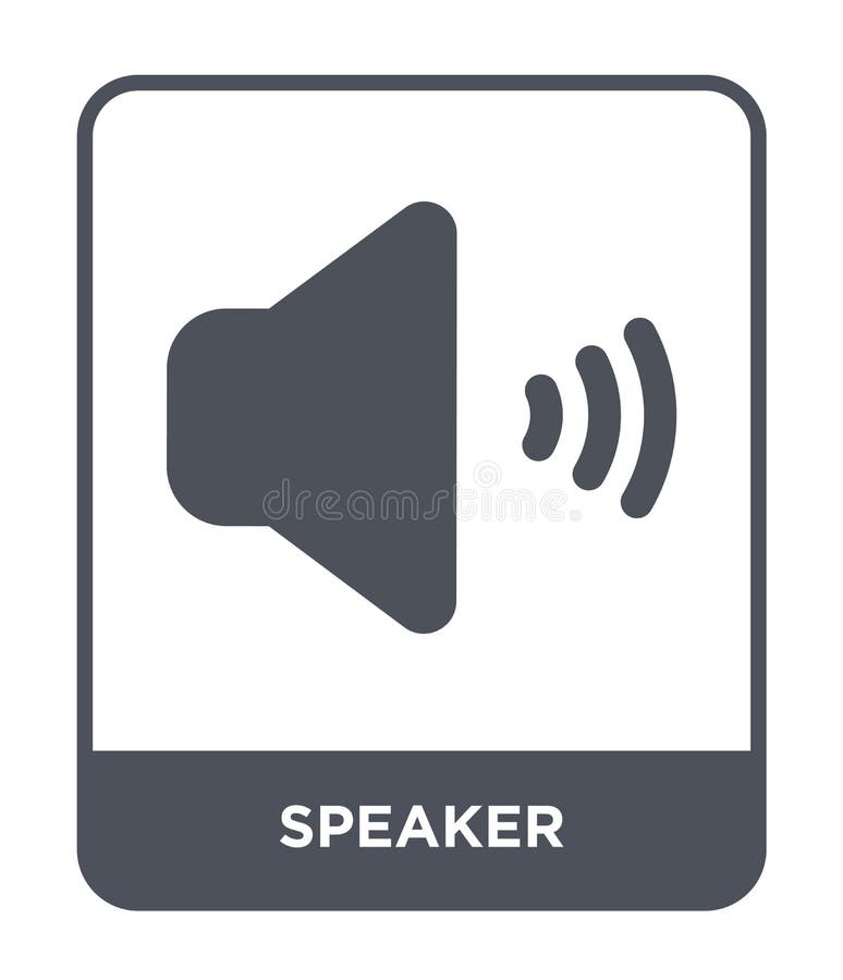 icono del altavoz en estilo de moda del diseño Icono del Presidente aislado en el fondo blanco símbolo plano simple y moderno del ilustración del vector icono del altavoz en estilo de moda del diseño Icono del Presidente aislado en el fondo blanco símbolo plano simple y moderno del ilustración del vector