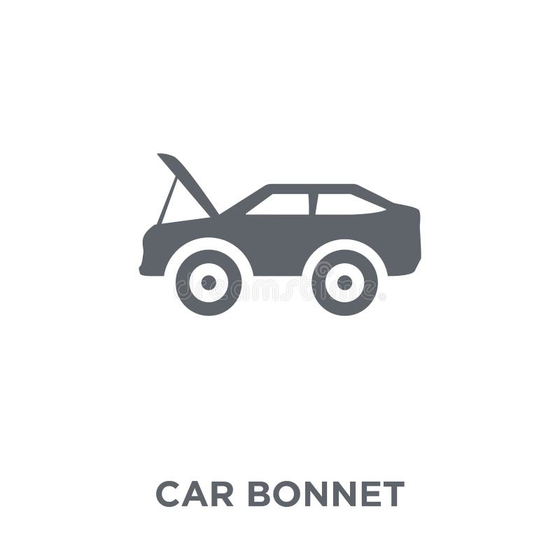 icono del capo del coche de la colección de las piezas del coche ilustración del vector icono del capo del coche de la colección de las piezas del coche ilustración del vector