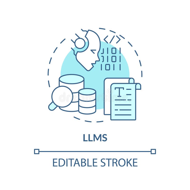 Icono del concepto de blanda azul de la inteligencia artificial de la llam libre illustration