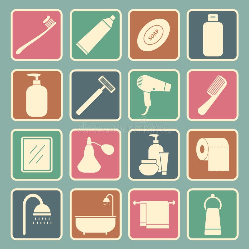 Icono del cuarto de baño stock de ilustración Icono del cuarto de baño stock de ilustración