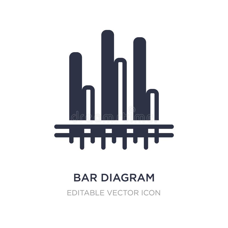 icono del diagrama de la barra en el fondo blanco Ejemplo simple del elemento del concepto del negocio ilustración del vector icono del diagrama de la barra en el fondo blanco Ejemplo simple del elemento del concepto del negocio ilustración del vector