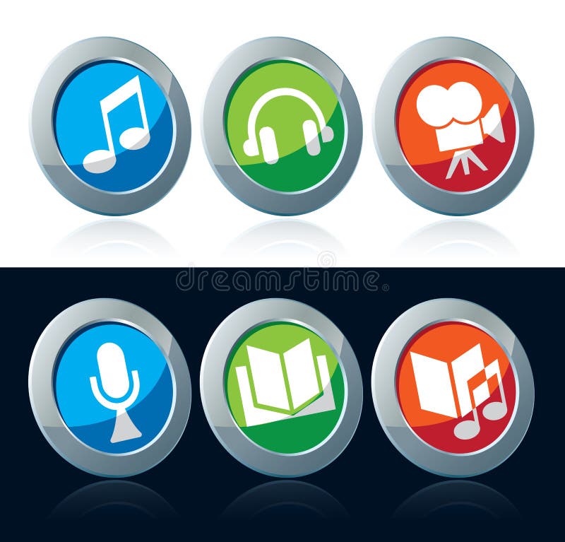 Icono del entretenimiento ilustración del vector Icono del entretenimiento ilustración del vector