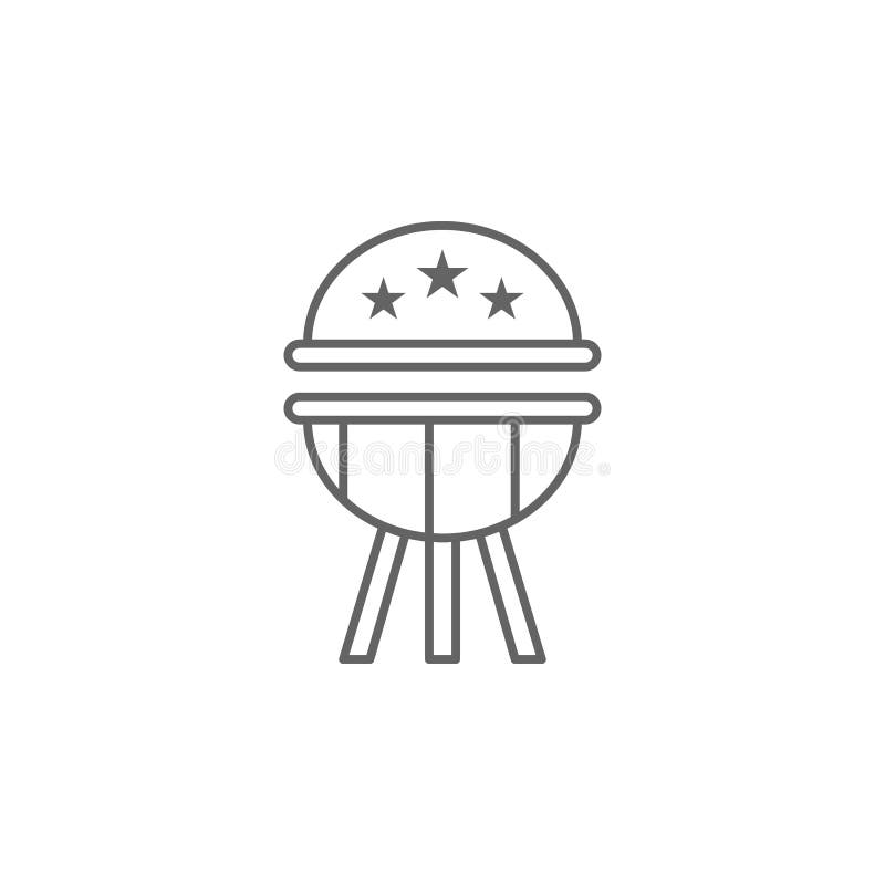 Icono del esquema del Bbq LOS E.E.U.U. Las muestras y los s?mbolos se pueden utilizar para la web, logotipo, app m?vil, UI, UX ilustración del vector Icono del esquema del Bbq LOS E.E.U.U. Las muestras y los s?mbolos se pueden utilizar para la web, logotipo, app m?vil, UI, UX ilustración del vector