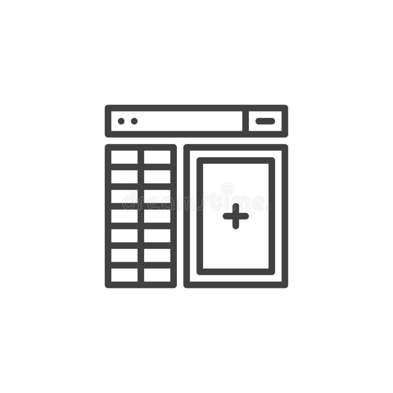 Icono del esquema de la gestión de bases de datos ilustración del vector Icono del esquema de la gestión de bases de datos ilustración del vector