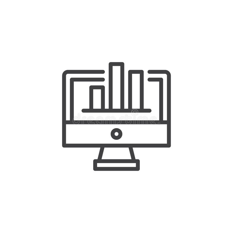 Icono del esquema de la pantalla del diagrama libre illustration Icono del esquema de la pantalla del diagrama libre illustration