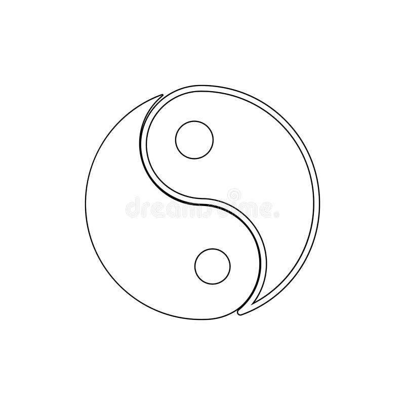 Icono del esquema de Yin yang Las muestras y los s?mbolos se pueden utilizar para la web, logotipo, app m?vil, UI, UX libre illustration Icono del esquema de Yin yang Las muestras y los s?mbolos se pueden utilizar para la web, logotipo, app m?vil, UI, UX libre illustration