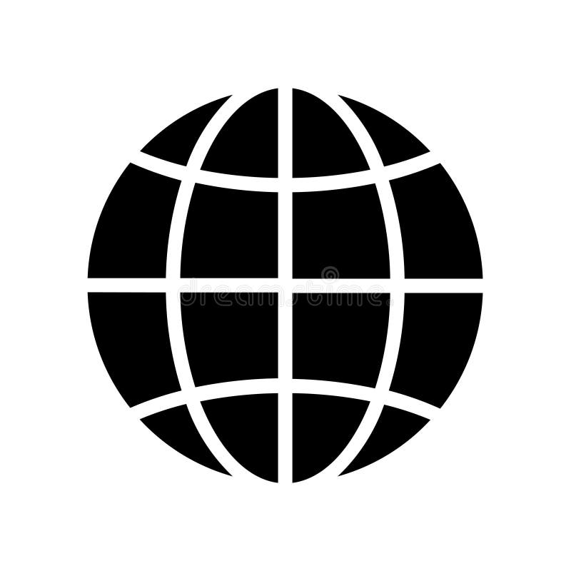 Icono del globo ilustración del vector Icono del globo ilustración del vector