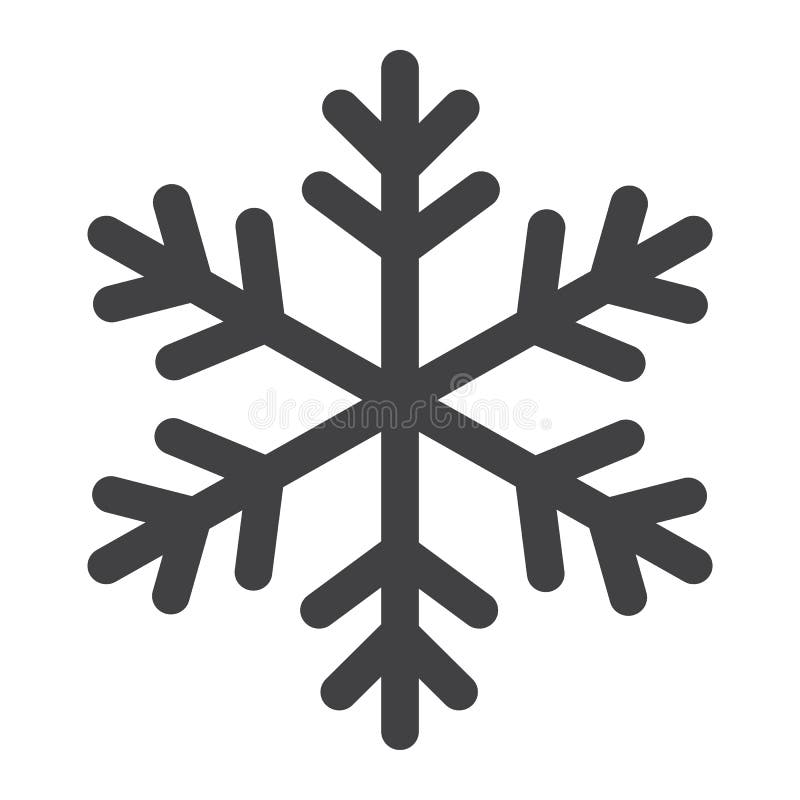 Icono del glyph del copo de nieve, Año Nuevo y la Navidad Icono del glyph del copo de nieve, Año Nuevo y la Navidad