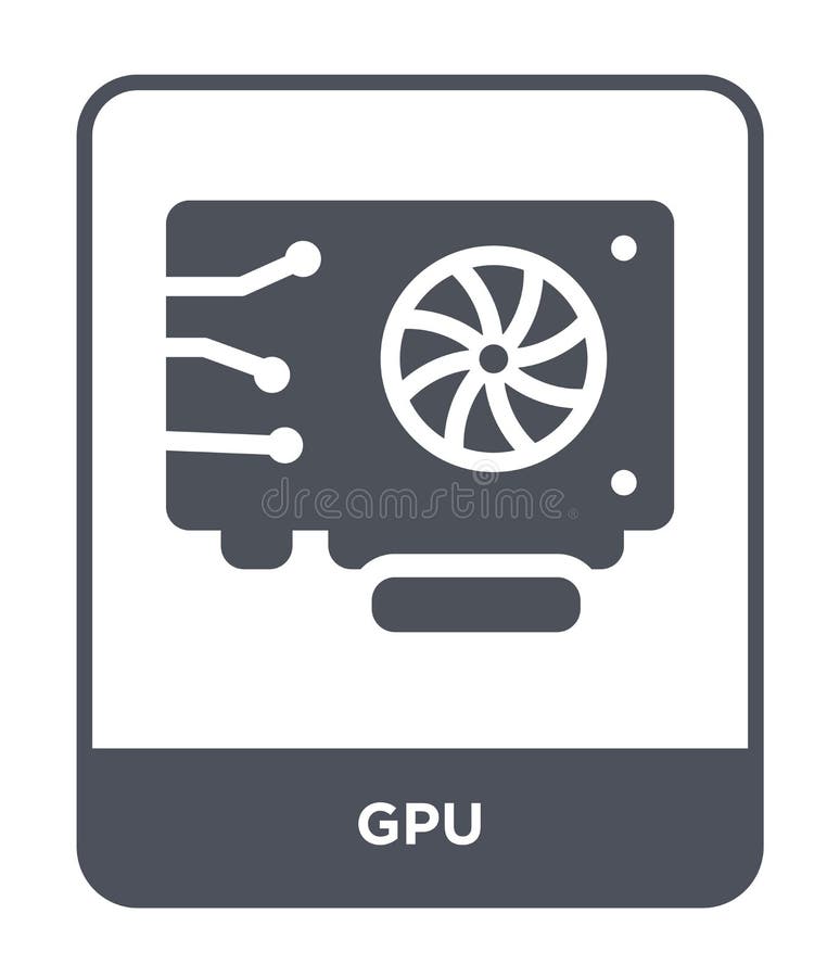 icono del gpu en estilo de moda del diseño icono del gpu aislado en el fondo blanco símbolo plano simple y moderno del icono del stock de ilustración icono del gpu en estilo de moda del diseño icono del gpu aislado en el fondo blanco símbolo plano simple y moderno del icono del stock de ilustración