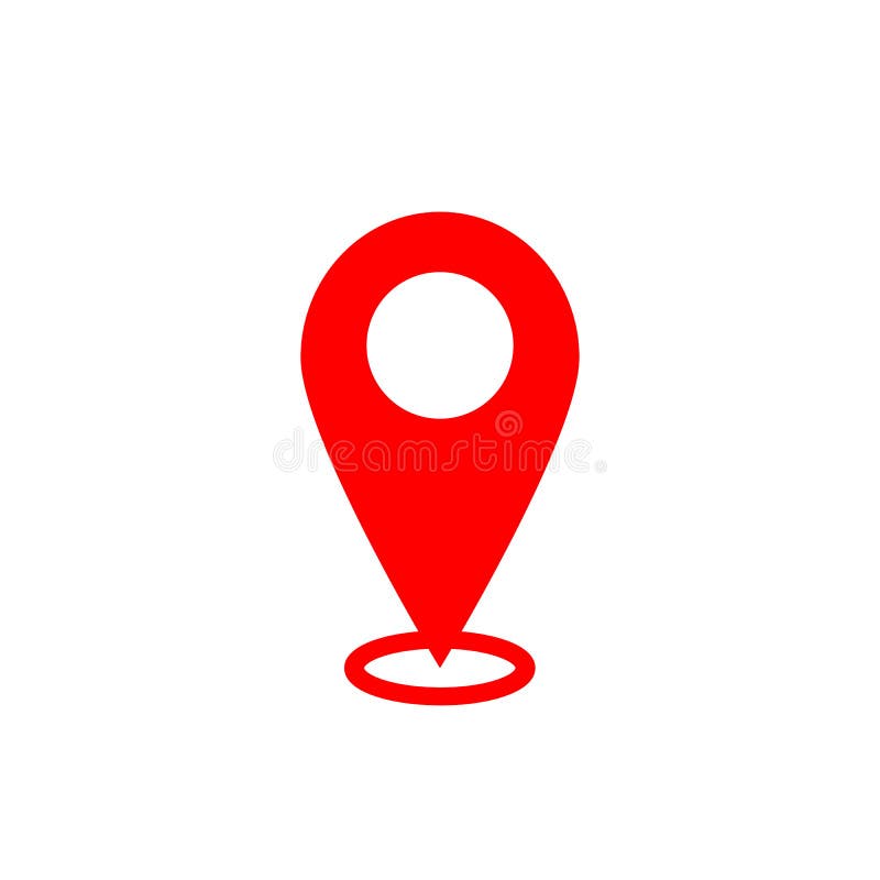 Icono Del Indicador Del Mapa Símbolo De Ubicación De Gps Diseño Plano