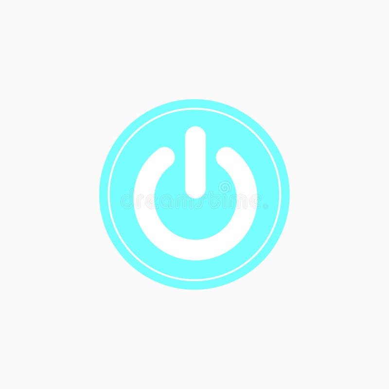 Icono del interruptor con. /desc. en el fondo blanco Fragmento del foco selectivo y de la cosecha