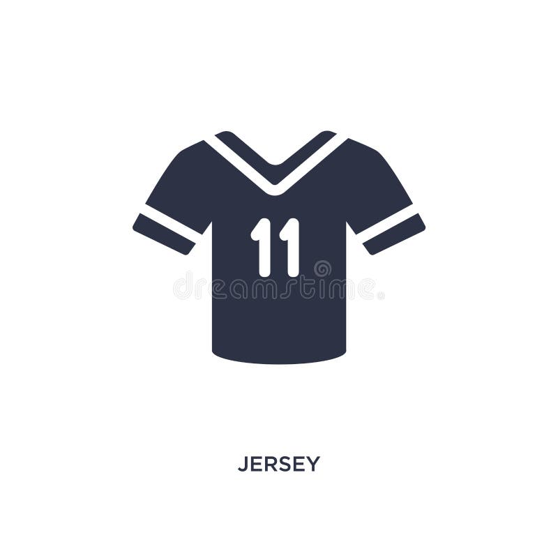 icono del jersey en el fondo blanco Ejemplo simple del elemento del concepto de la ropa libre illustration icono del jersey en el fondo blanco Ejemplo simple del elemento del concepto de la ropa libre illustration