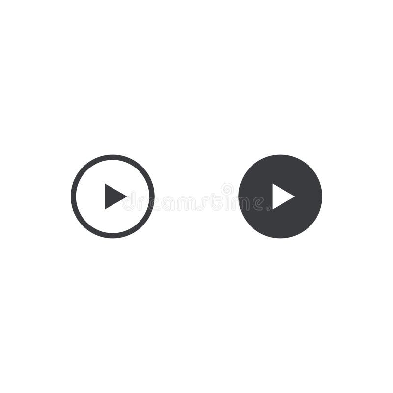 Icono del juego de dos vectores aislado en el fondo blanco Elemento para el app móvil del diseño, la página web o el jugador de m ilustración del vector Icono del juego de dos vectores aislado en el fondo blanco Elemento para el app móvil del diseño, la página web o el jugador de m ilustración del vector