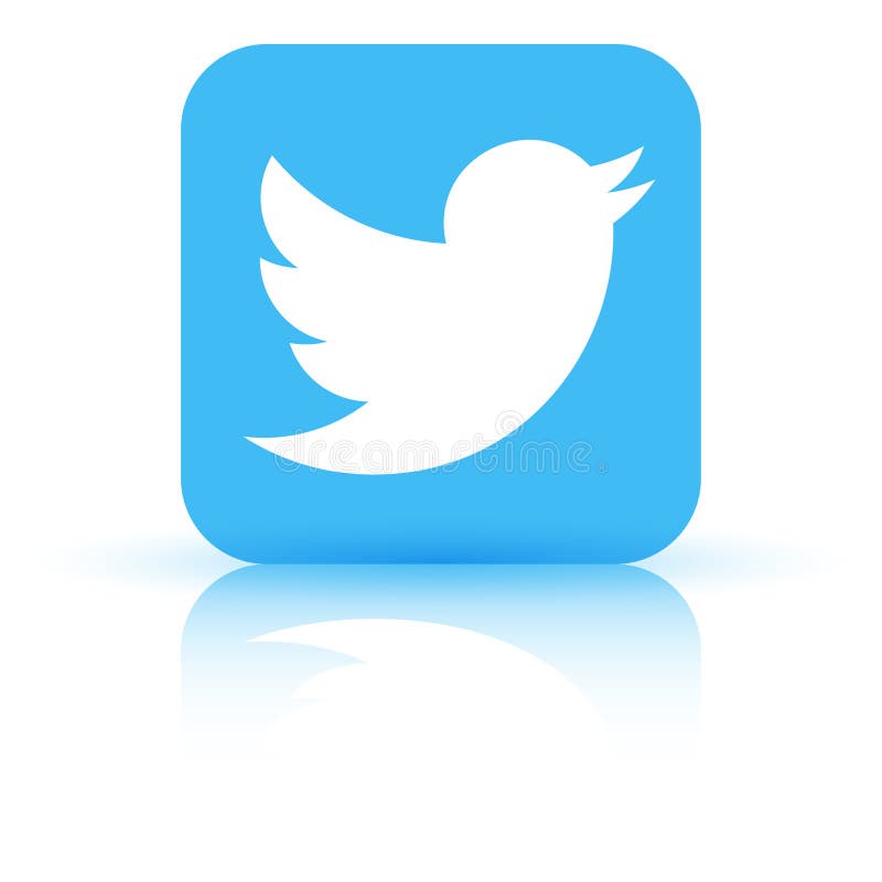Icono del logo de Twitter foto de archivo editorial. Ilustración de social  - 171161293