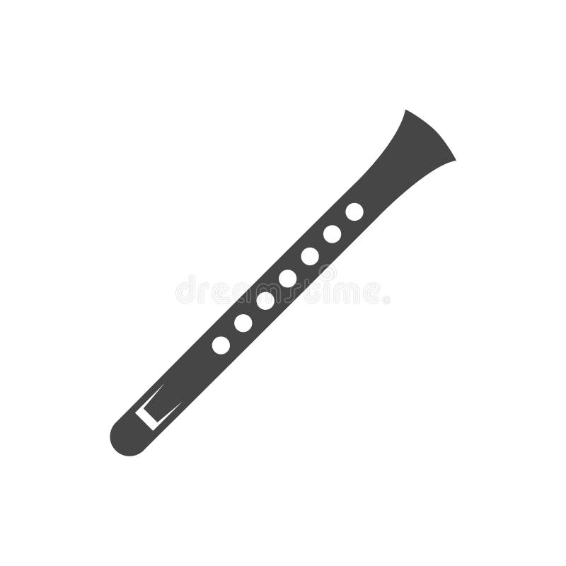 Icono De La Flauta Ejemplo Del Vector Ilustración del Vector