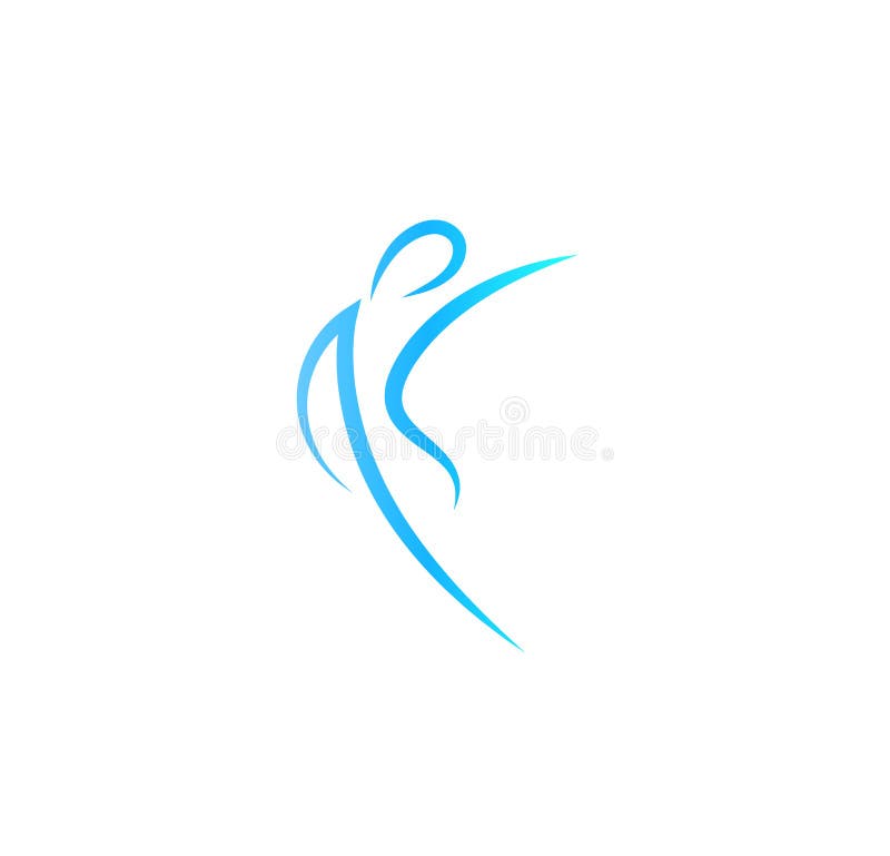 Icono del patinaje artístico Figura elegante logotipo del vector, logotipo abstracto para el centro de aptitud o atención sanitar libre illustration Icono del patinaje artístico Figura elegante logotipo del vector, logotipo abstracto para el centro de aptitud o atención sanitar libre illustration