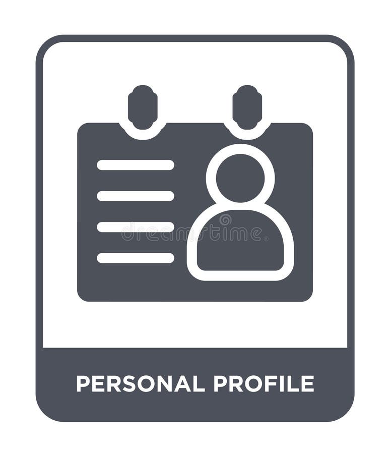 icono del perfil personal en estilo de moda del diseño icono del perfil personal aislado en el fondo blanco Icono del vector del stock de ilustración icono del perfil personal en estilo de moda del diseño icono del perfil personal aislado en el fondo blanco Icono del vector del stock de ilustración