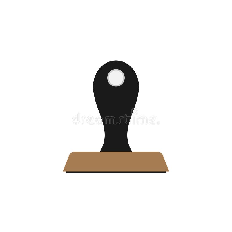 Icono del sello de goma ilustración del vector Icono del sello de goma ilustración del vector