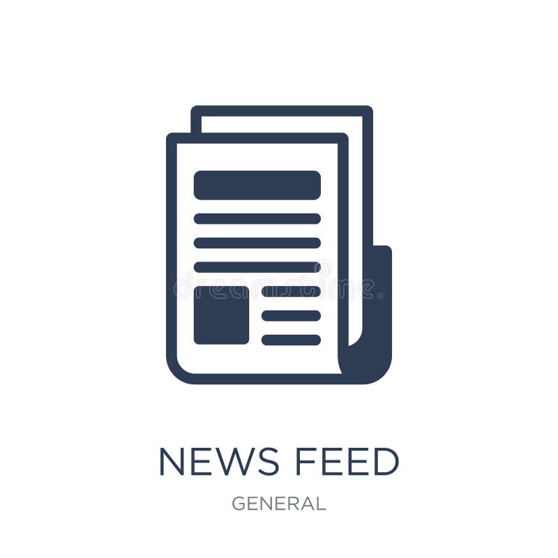icono del servicio de noticias Icono plano de moda del servicio de noticias del vector en el backg blanco ilustración del vector icono del servicio de noticias Icono plano de moda del servicio de noticias del vector en el backg blanco ilustración del vector