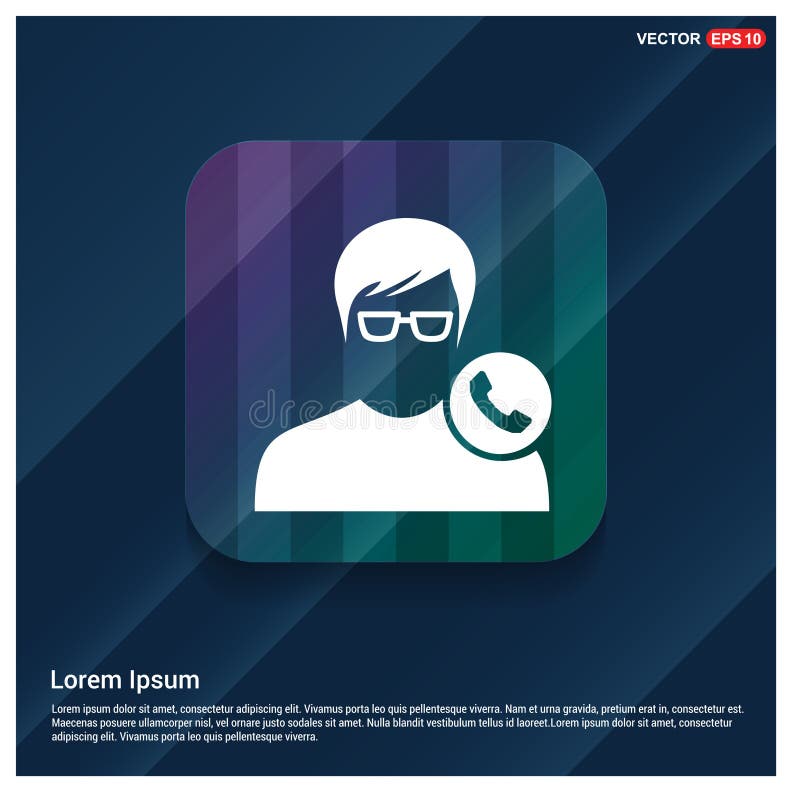 Icono del usuario de la llamada libre illustration