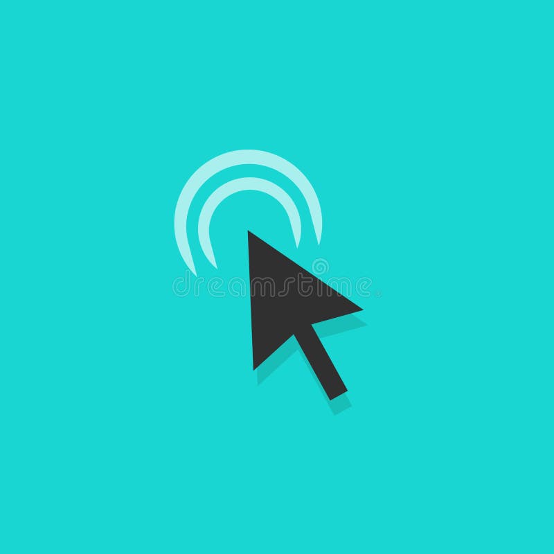 Icono del vector de la acción del tecleo de la flecha del ratón, cursor que hace clic el indicador del símbolo stock de ilustración Icono del vector de la acción del tecleo de la flecha del ratón, cursor que hace clic el indicador del símbolo stock de ilustración