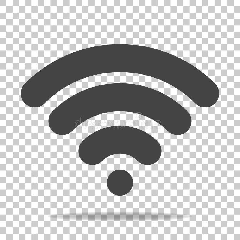 Icono del vector de WiFi en fondo transparente Illustra del logotipo del Wi-Fi ilustración del vector Icono del vector de WiFi en fondo transparente Illustra del logotipo del Wi-Fi ilustración del vector