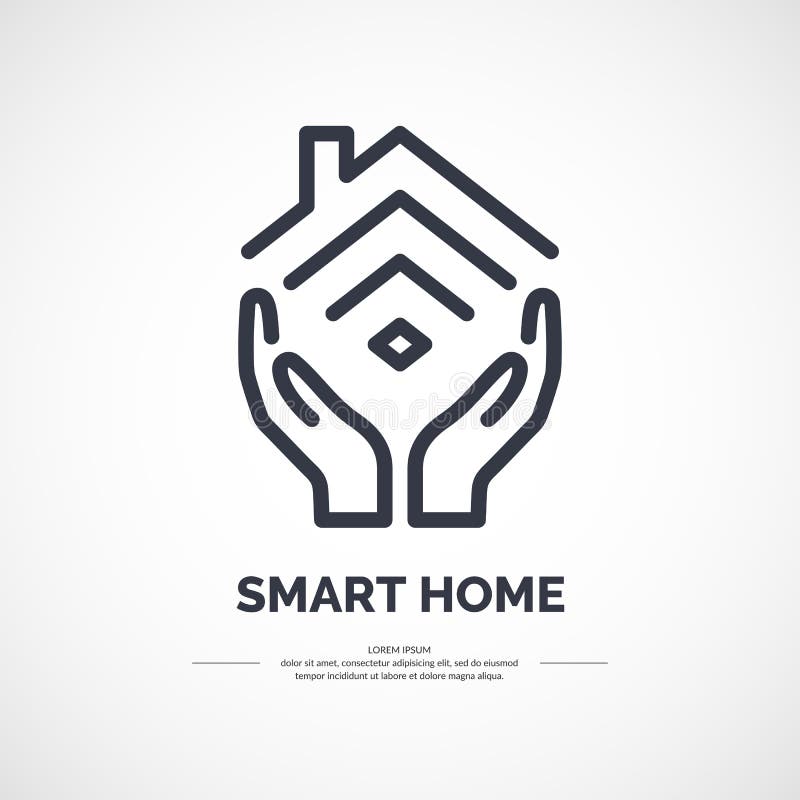 Icono del vector del hogar elegante libre illustration Icono del vector del hogar elegante libre illustration