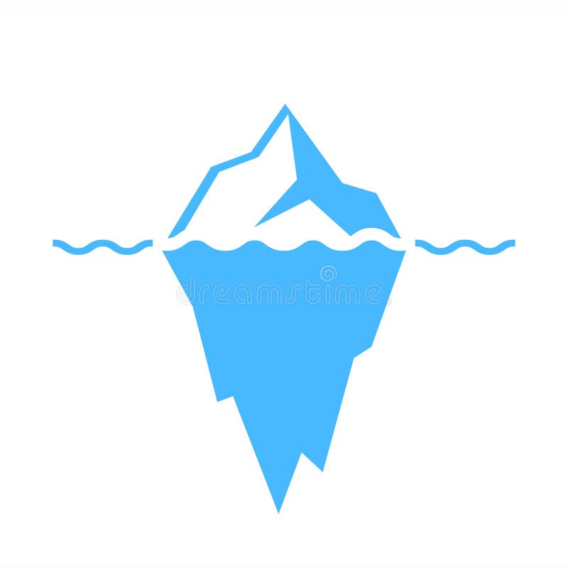 Icono del vector del iceberg libre illustration Icono del vector del iceberg libre illustration
