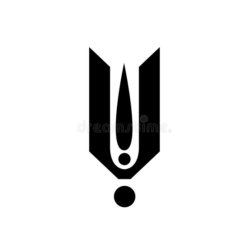 Icono Del Vector Lord Vishnu Tilak. Hindu Sanatal Tilaka Ilustración