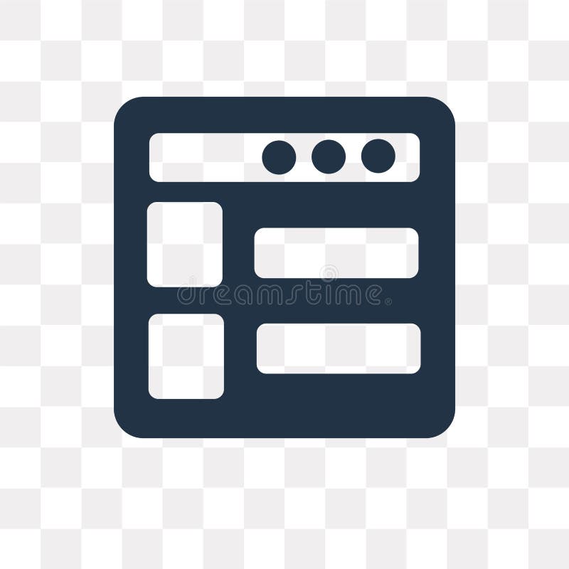 Icono del vector del sitio web aislado en el fondo transparente, sitio web libre illustration Icono del vector del sitio web aislado en el fondo transparente, sitio web libre illustration