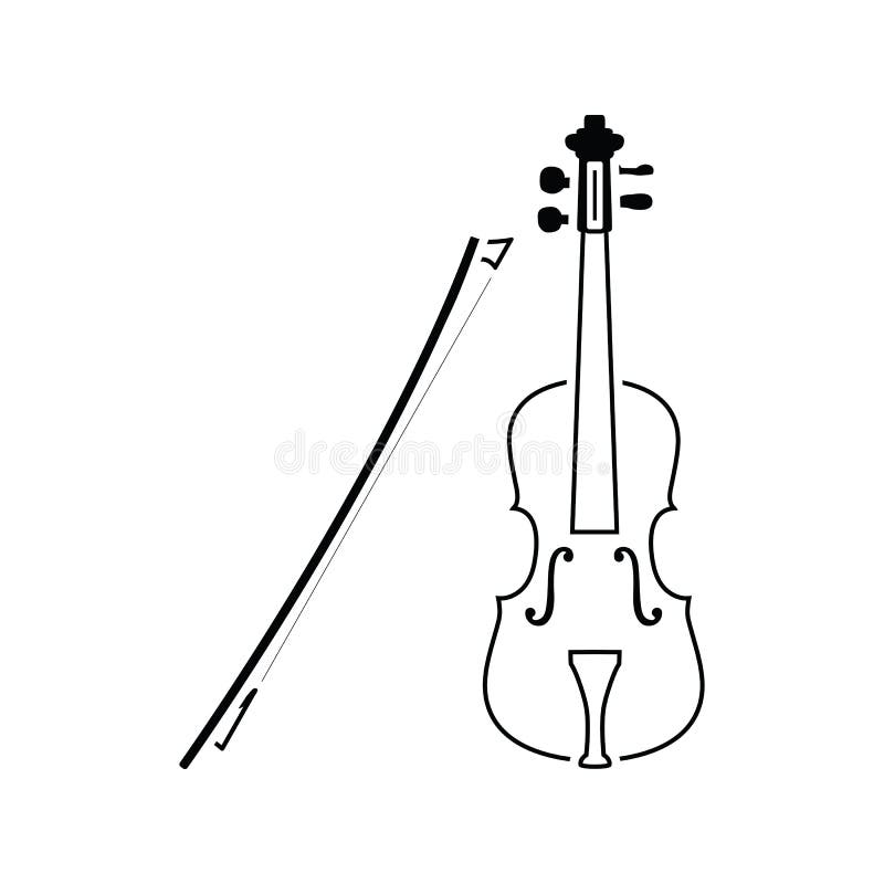 Icono Del Violín Ilustración Del Vector Ilustración De Objetos 125177739