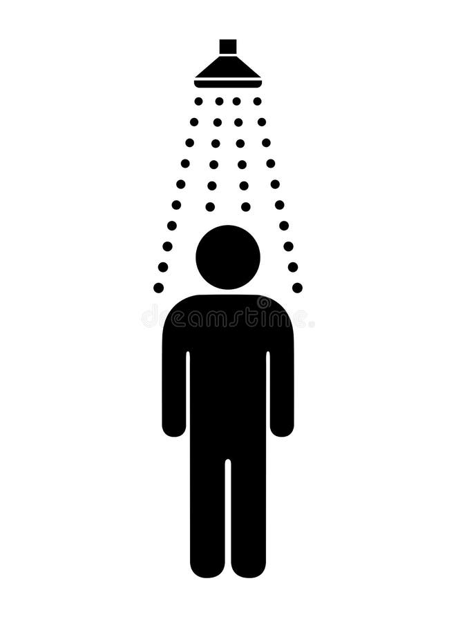 Icono del web de la ducha del vector ilustración del vector Icono del web de la ducha del vector ilustración del vector