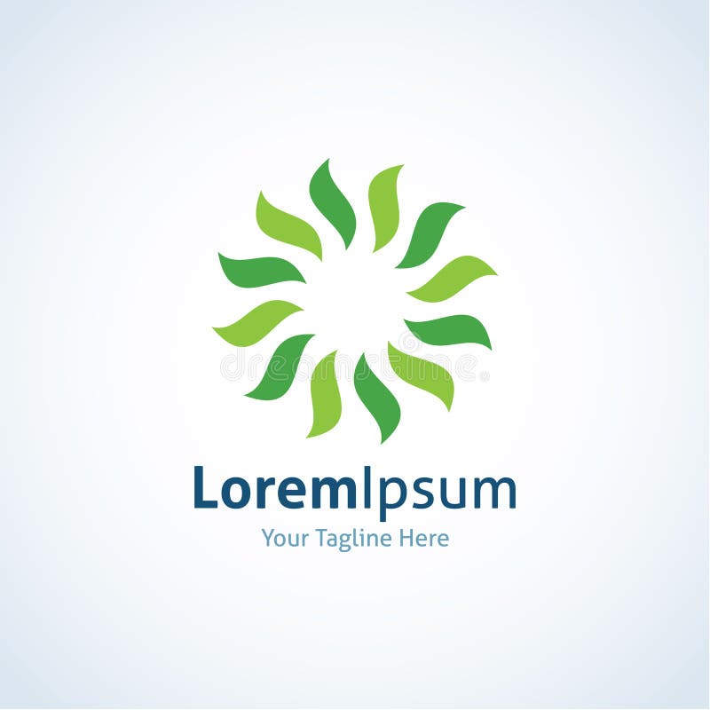 Icono eficiente del logotipo del poder de Sun de la energía del remolino verde libre illustration Icono eficiente del logotipo del poder de Sun de la energía del remolino verde libre illustration