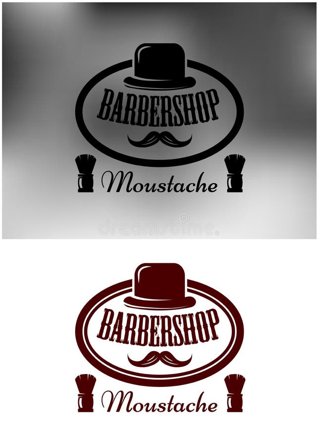 Icono, emblema o etiqueta con clase de Barber Shop libre illustration Icono, emblema o etiqueta con clase de Barber Shop libre illustration