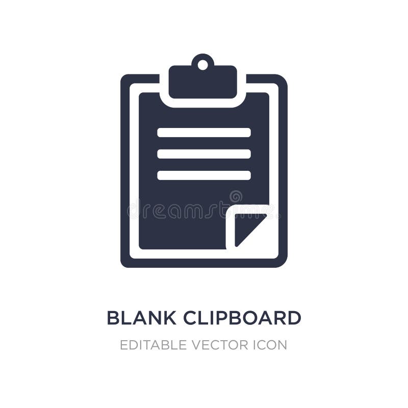 blank clipboard icon on white background. Simple element illustration from Education concept. blank clipboard icon symbol design. blank clipboard icon on white background. Simple element illustration from Education concept. blank clipboard icon symbol design