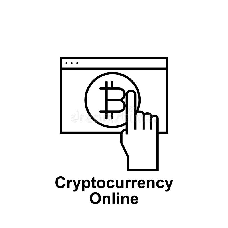 Icono en línea del esquema de la página web de Bitcoin Elemento de los iconos del ejemplo del bitcoin Las muestras y los símbolos libre illustration Icono en línea del esquema de la página web de Bitcoin Elemento de los iconos del ejemplo del bitcoin Las muestras y los símbolos libre illustration
