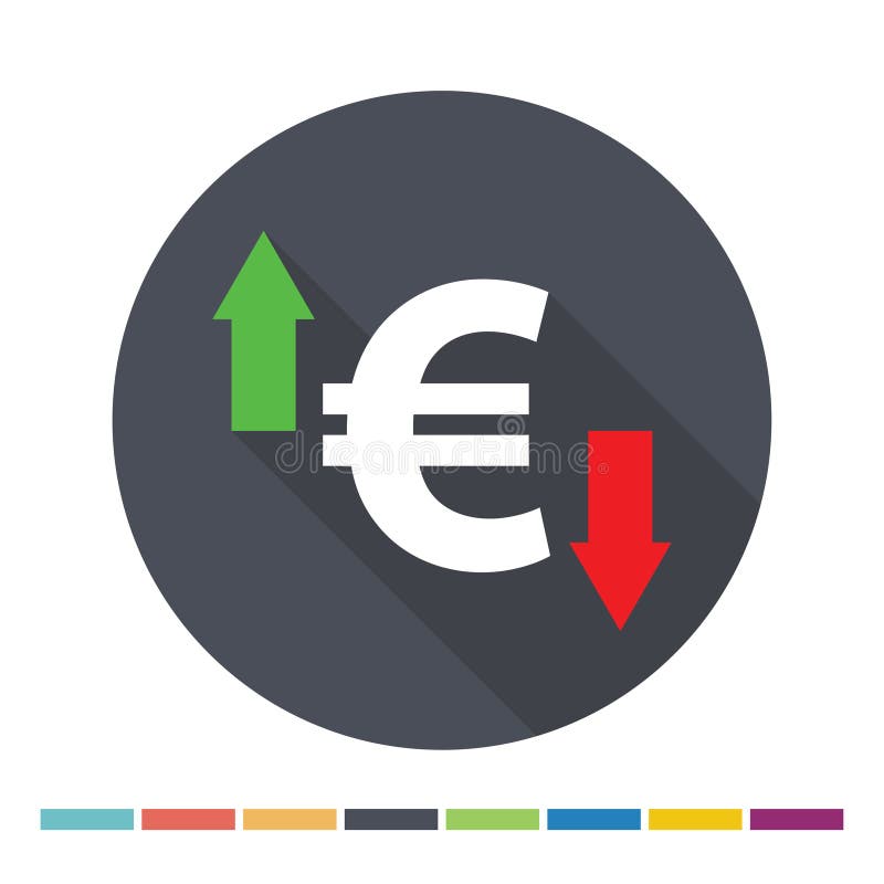 Icono euro stock de ilustración Icono euro stock de ilustración