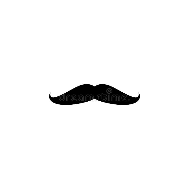 Icono falso para hombre del bigote del estilo retro stock de ilustración Icono falso para hombre del bigote del estilo retro stock de ilustración