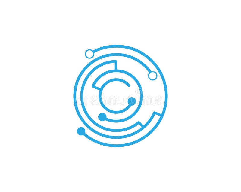 Icono futuro del vector de la tecnología del circuito libre illustration Icono futuro del vector de la tecnología del circuito libre illustration