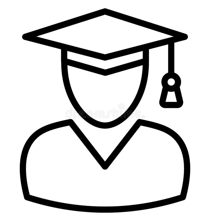 Icono graduado del vector que puede modificarse o corregir fácilmente stock de ilustración
