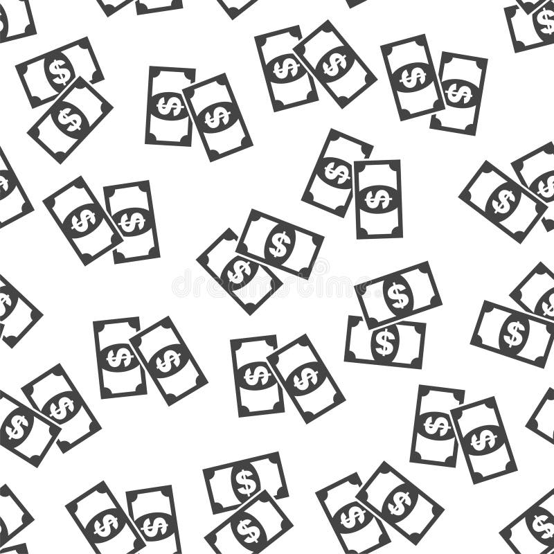 Icono inconsútil del fondo del modelo del dinero Ejemplo plano del vector stock de ilustración Icono inconsútil del fondo del modelo del dinero Ejemplo plano del vector stock de ilustración