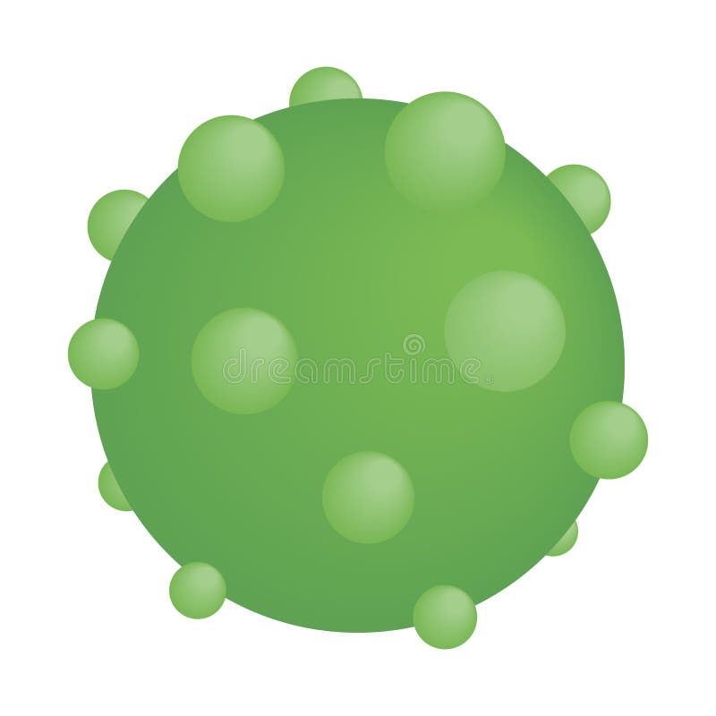 Icono isométrico del virus redondo verde libre illustration Icono isométrico del virus redondo verde libre illustration