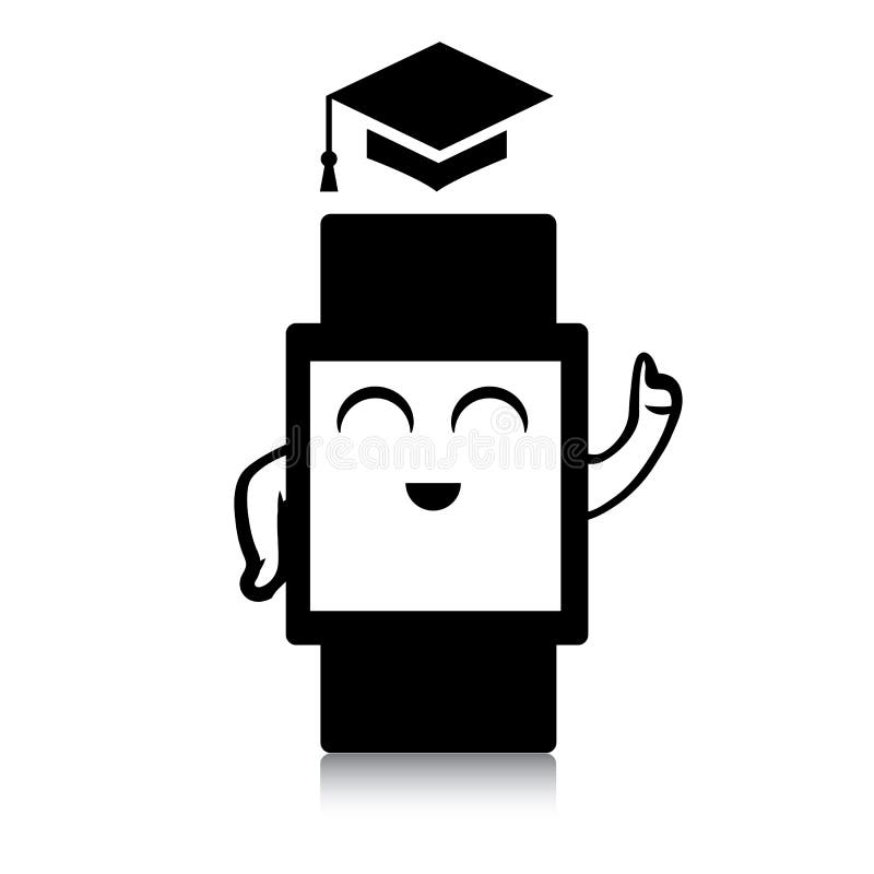 Icono listo lindo del reloj ilustración del vector Icono listo lindo del reloj ilustración del vector
