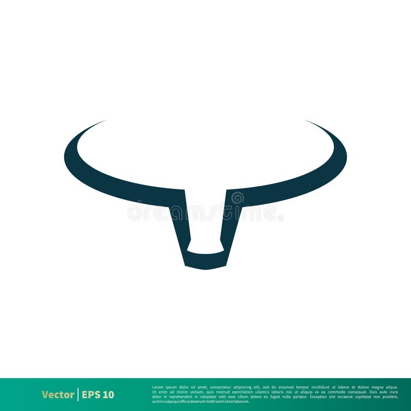 Icono Logo Template Illustration Design del vector del cuerno de Bull Vector EPS 10 libre illustration Icono Logo Template Illustration Design del vector del cuerno de Bull Vector EPS 10 libre illustration