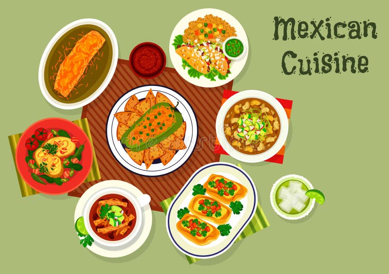 Del Mexicano Tostada Ilustraciones Stock, Vectores, Y Clipart – (111  Ilustraciones Stock)