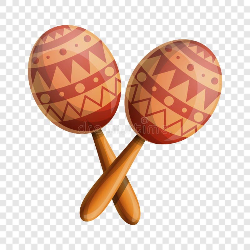 Icono mexicano de Maracas, estilo de la historieta libre illustration Icono mexicano de Maracas, estilo de la historieta libre illustration
